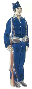 Guardia de Asalto en uniforme de campaña