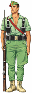 Legionario uniforme de campaña B