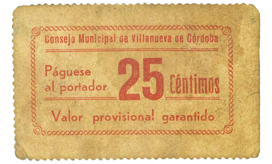 Villanueva Córdoba billete